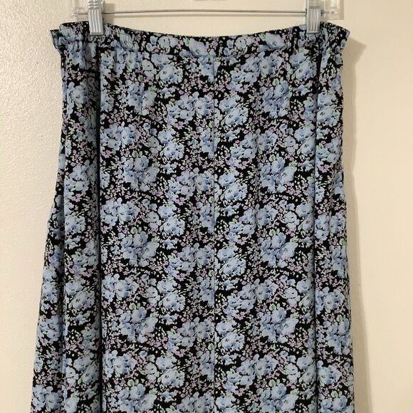 Crazy Horse Vintage Whimsigoth Dark Fairy Grunge Gothic Black Midi Fairy Skirt - Picture 5 of 8